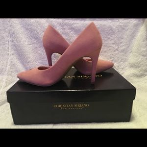 Christian Siriano Mauve Pink Pointed Heels